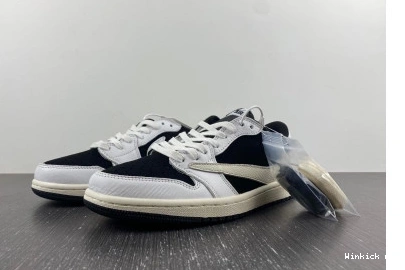 SCOTT AIR TRAVIS BLACK 1 OG LOW X WHITE JORDAN 1013